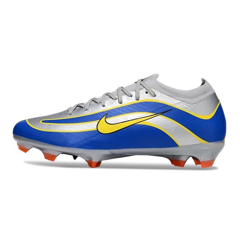 나이키 Nike 토탈 90 레이저 III 엘리트 FG 블루 실버 옐로우 오렌지 하이탑 축구화 - DZ3183-100